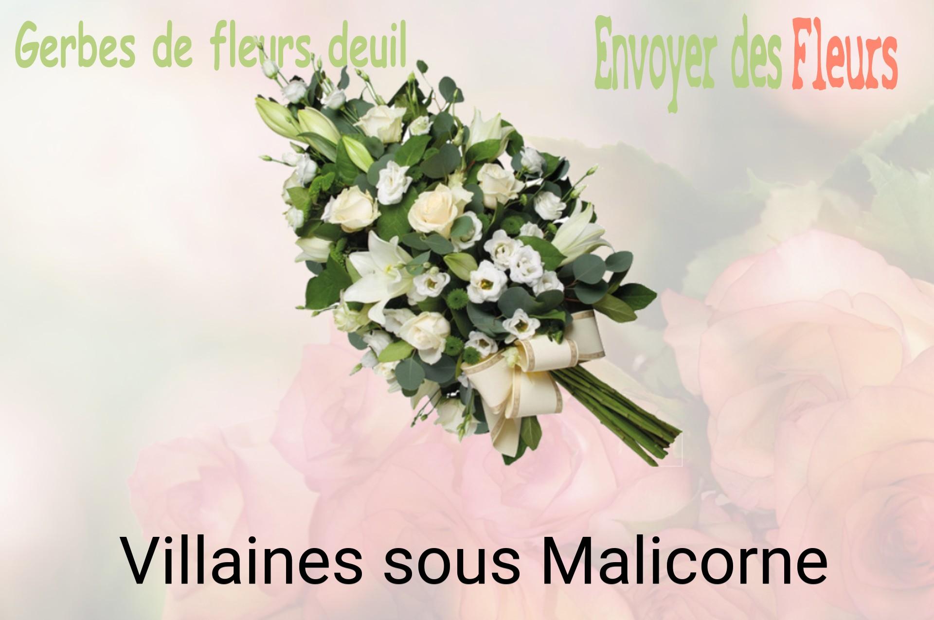 Gerbe de fleurs de deuil livrée à Villaines-sous-Malicorne